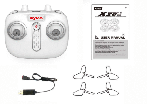 Juodas rc dronas x26 syma