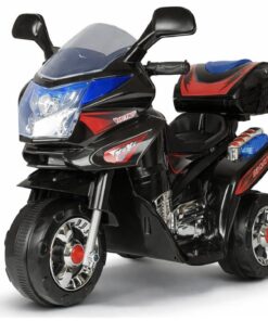 Juodas vaikiškas elektrinis motociklas HC8051