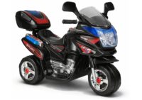 Juodas vaikiškas elektrinis motociklas HC8051