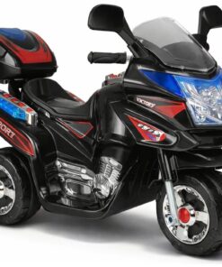 Juodas vaikiškas elektrinis motociklas HC8051