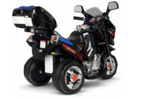 Juodas vaikiškas elektrinis motociklas HC8051