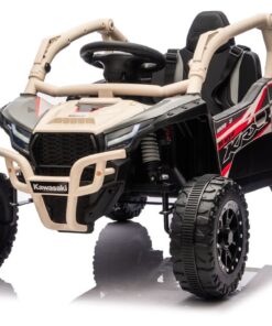 Kawasaki JS330 24V elektromobilis vaikams – juodai smėlinis modelis