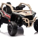 Kawasaki JS330 24V elektromobilis vaikams – juodai smėlinis modelis