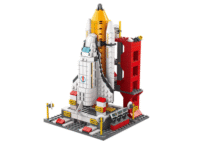 Konstruktorius „Kosminė raketa 6in1“ – 1000 detalių kosminių transporto priemonių rinkinys