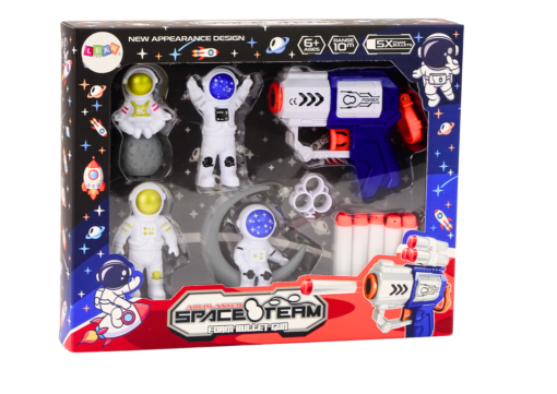 Kosmoso šaudymo rinkinys su astronautais