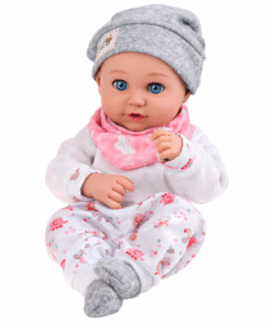 Kūdikio lėlė su maitinimo priedais – 28 cm