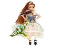 Lėlė Emily su smuiku ir gėlėmis