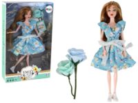 Lėlė emilija su gėlėmis 30cm
