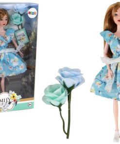 Lėlė emilija su gėlėmis 30cm