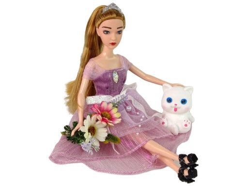 Lėlė emilija su kačiuku 30cm