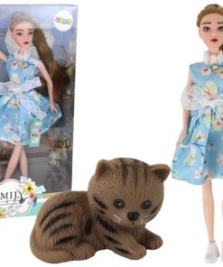 Lėlė emilija su kačiuku 30cm