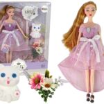Lėlė emilija su kačiuku 30cm