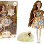 Lėlė emilija su skrybėlaite 30cm