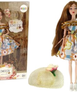 Lėlė emilija su skrybėlaite 30cm