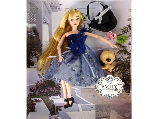 Lėlė emilija su šuniuku 30cm