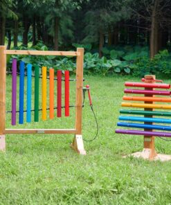 MASTERKIDZ „Rainbow Music Tower“ vamzdinių varpelių ksilofonas