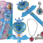 Magical Fairy Tale Princesses Set – interaktyvi burtų lazdelė su projektoriumi + papuošalai