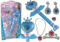 Magical Fairy Tale Princesses Set – interaktyvi burtų lazdelė su projektoriumi + papuošalai