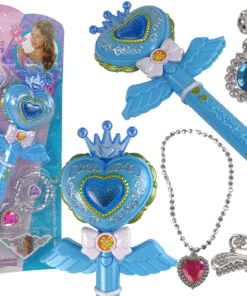 Magical Fairy Tale Princesses Set – interaktyvi burtų lazdelė su projektoriumi + papuošalai