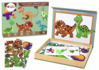 Magnetinės dėlionės dinozaurai edukacinis rinkinys
