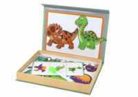 Magnetinės dėlionės dinozaurai edukacinis rinkinys