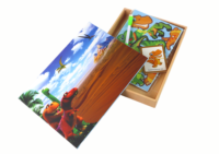 Magnetinės dėlionės dinozaurai kūrybinis rinkinys
