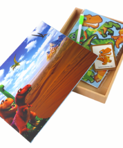 Magnetinės dėlionės dinozaurai kūrybinis rinkinys