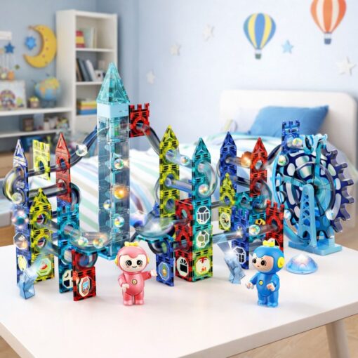 Magnetiniai konstruktoriai Magic Blocks – marmurinė trasa