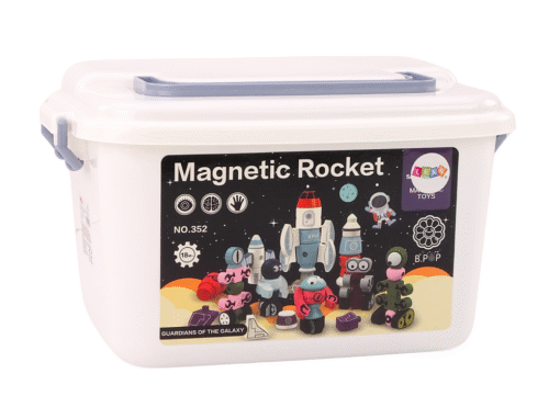 Magnetinis konstruktorius „Kosmosas“ – 56 detalių rinkinys