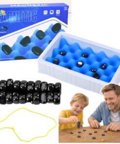 Magnetinių akmenukų įgūdžių žaidimas su lenta