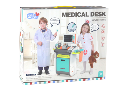 Mažojo gydytojo medicininis vežimėlis