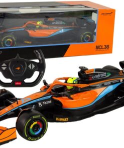 McLaren F1 1:12 – oranžinis nuotolinio valdymo lenktyninis automobilis