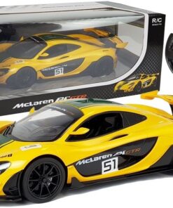 McLaren P1 GTR RASTAR 1:14 – geltonas nuotolinio valdymo automobilis (2.4G)