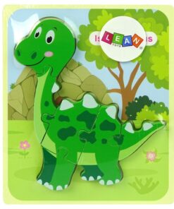 Medinė dėlionė „Dinozauras“