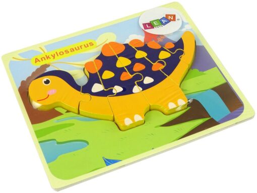 Medinė dėlionė „Dinozauras“