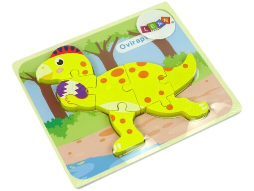 Medinė dėlionė „Dinozauras“