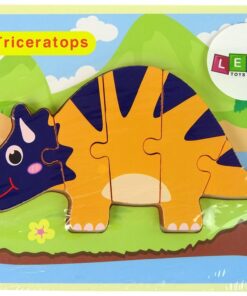 Medinė dėlionė „Dinozauras“