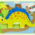 Medinė dėlionė „Dinozauras“