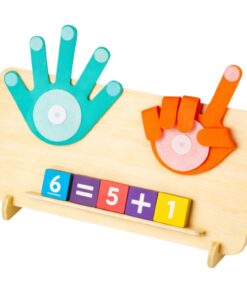 Medinė matematinė dėlionė „Pirštukai skaičiavimui“