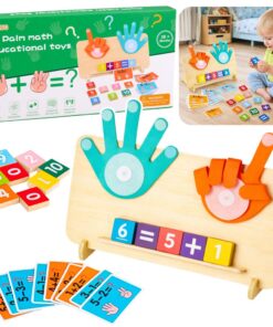 Medinė matematinė dėlionė „Pirštukai skaičiavimui“