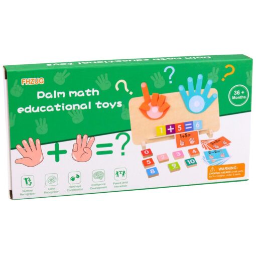 Medinė matematinė dėlionė „Pirštukai skaičiavimui“