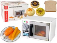 Medinė mikrobangų krosnelė su maisto rinkinuku