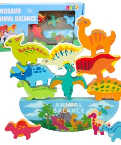 Medinis dinozaurų balansavimo žaidimas vaikams