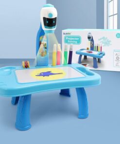 Mėlynas 2in1 robotas projektorius