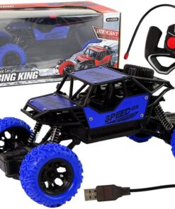 Mėlynas RC bekelės automobilis 1:18