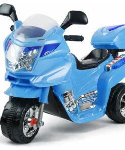 Mėlynas vaikiškas elektrinis motociklas HC8051