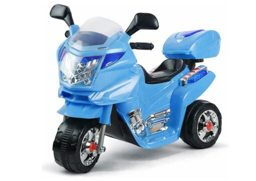 Mėlynas vaikiškas elektrinis motociklas HC8051