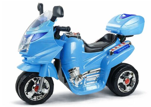 Mėlynas vaikiškas elektrinis motociklas HC8051