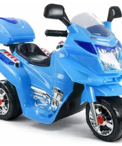 Mėlynas vaikiškas elektrinis motociklas HC8051
