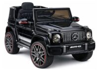 Mercedes AMG G 63 – elektrinis vaikiškas juodas automobilis